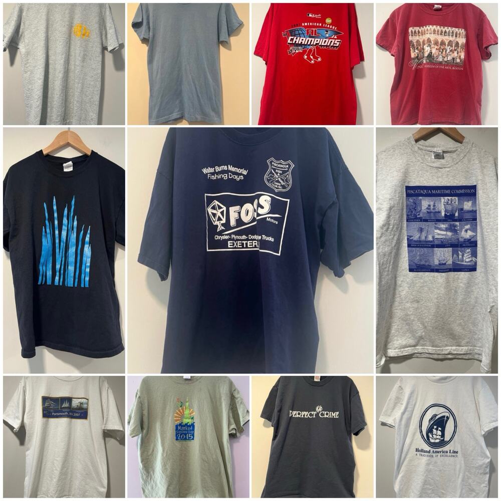 Lot of 11 Vintage Men’s T-Shirts Sizes M, L, XXL